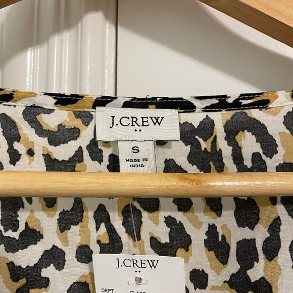 J. Crew Leopard Tassel Dress NWT (S) - Picture 3 of 4